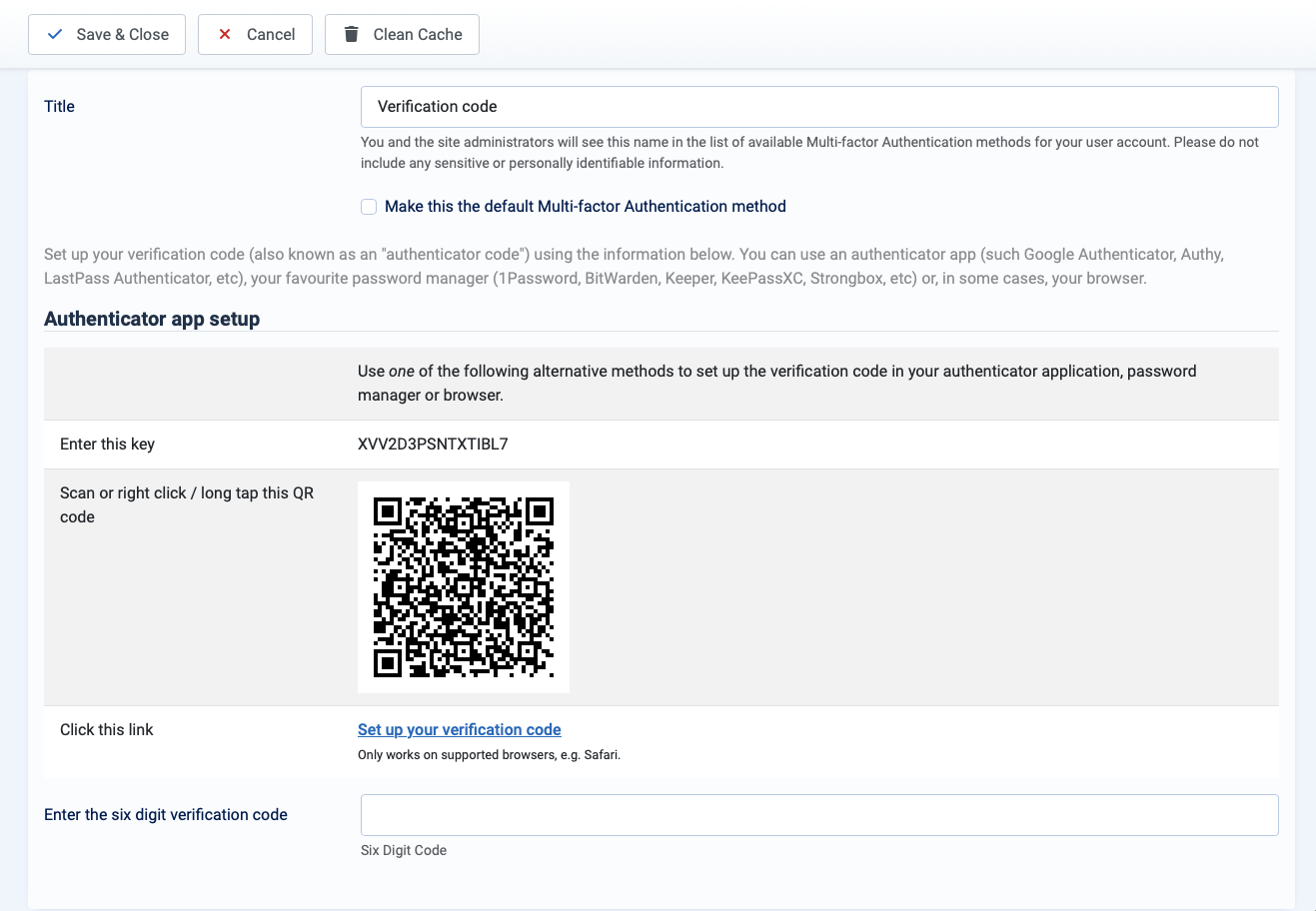 user mfa qr code