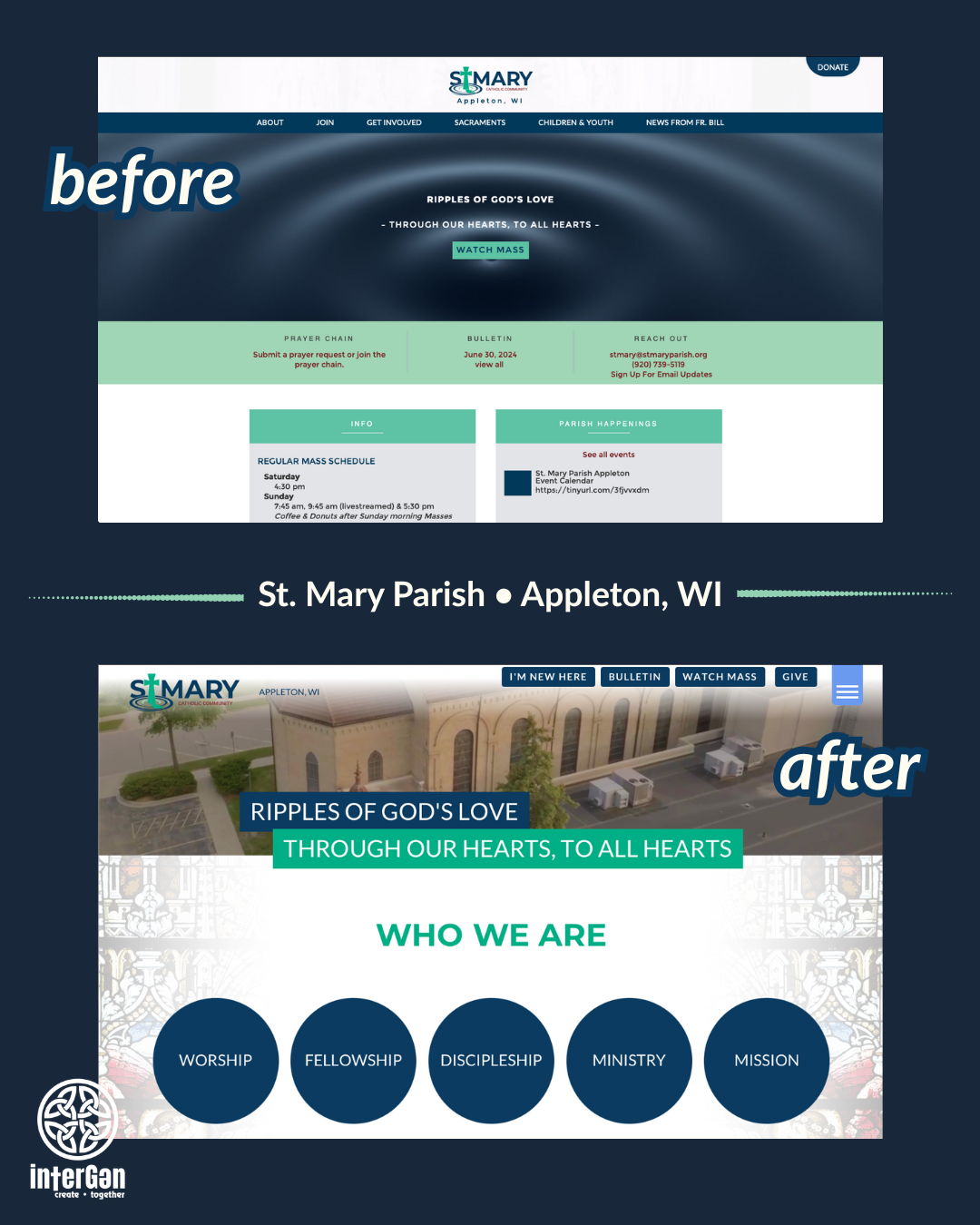 st mary before and after